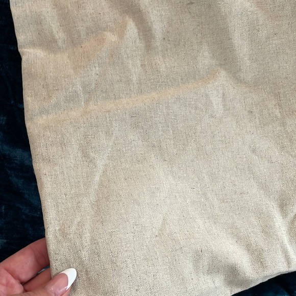 4 Westelm pillow covers 24x24. Blue lush velvet and linen. - Picture 3 of 4